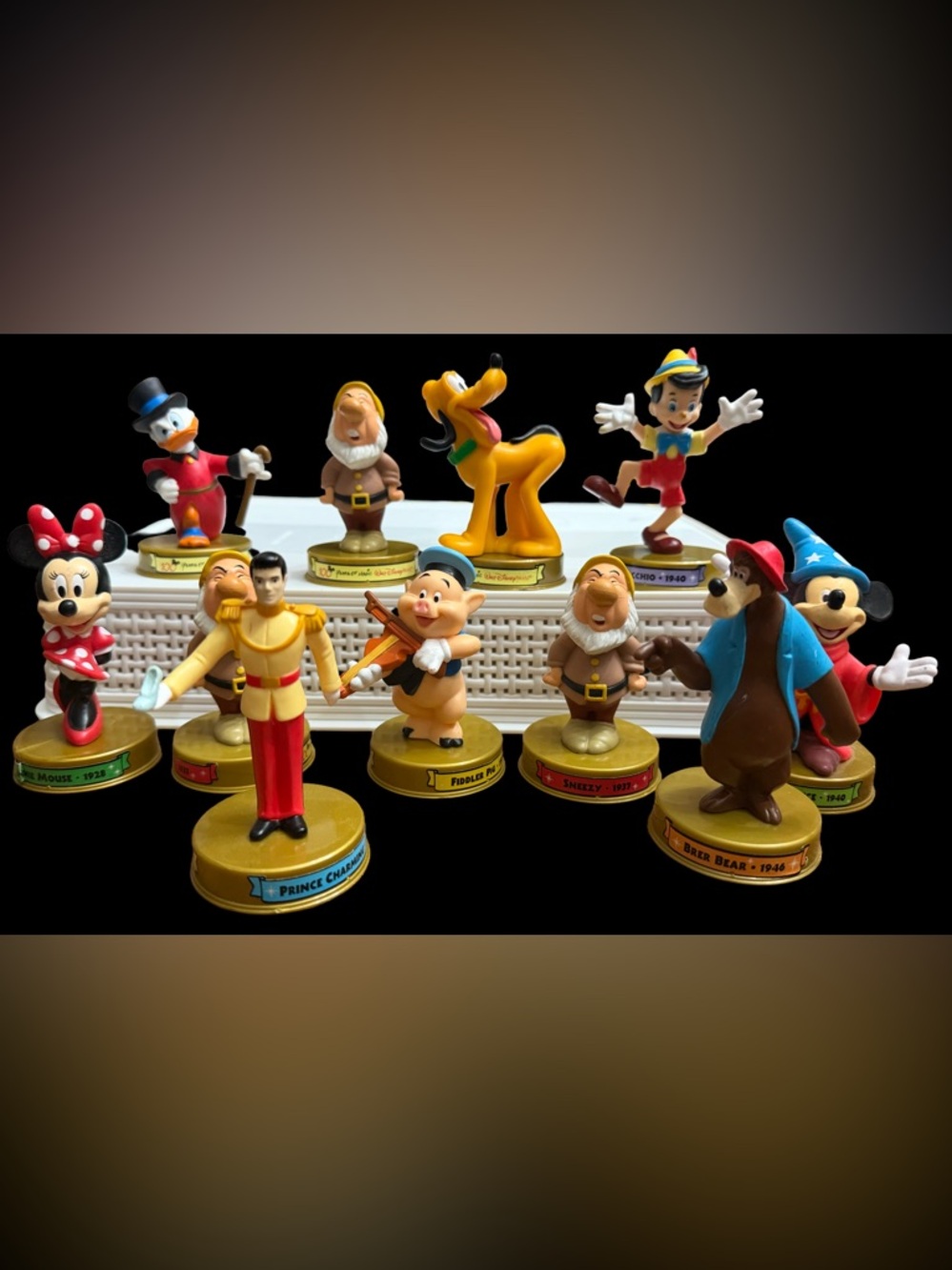 Disney Figurine Set — Colorful Collectible Characters